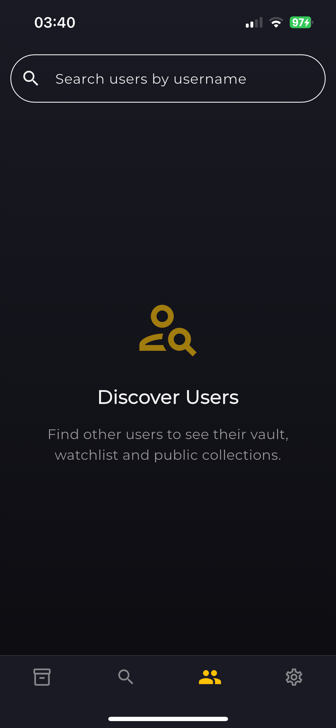 Search Users Screen